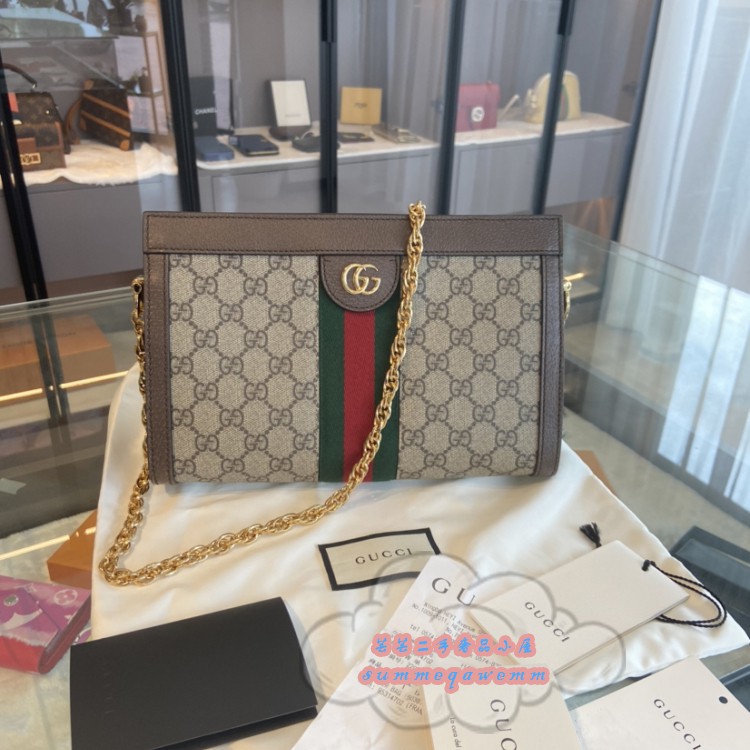 GUCCI Gucci GG Ophidia Small Chain Bag/กระเป๋าสะพาย/Cross Bag/Clutch 503877