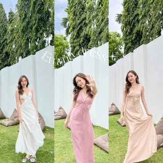 TR.CLOSETS EMMA DRESS เดรสยาวพริ้วชิวริมทะเล