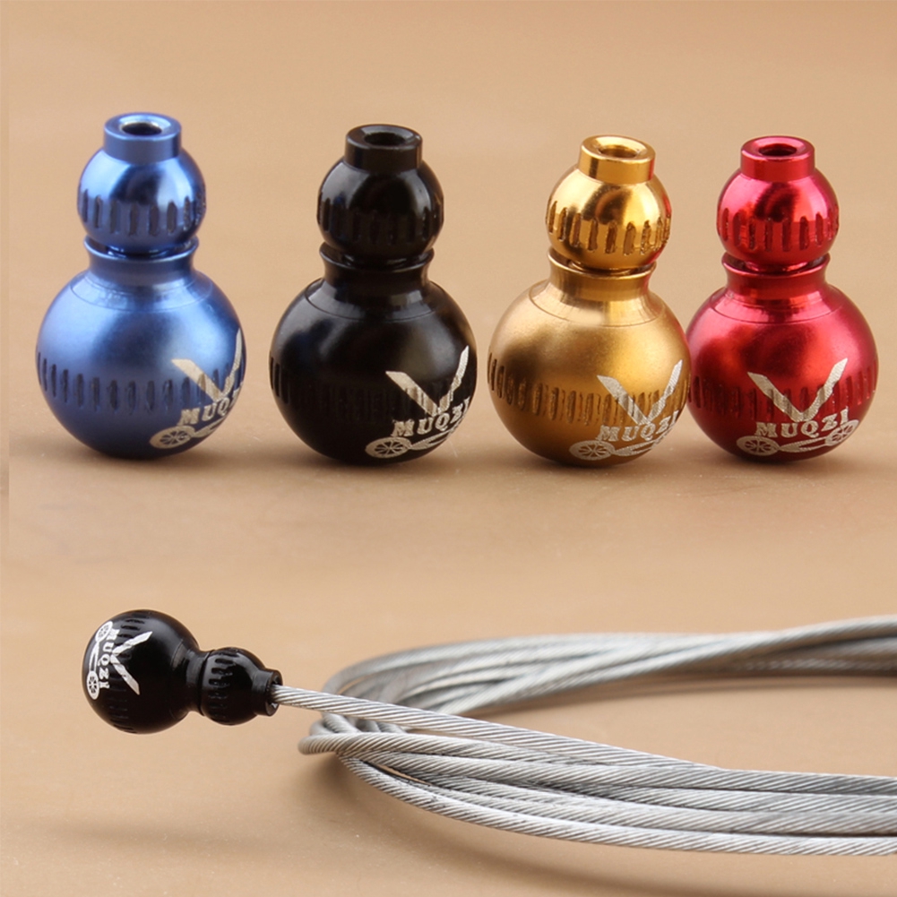 10 Gold Alloy Shift Brake Cable Ends Tips Caps For Shimano Bike - 2.2mm