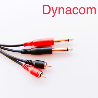 สายDynacom J-015RCA x2 ท้ายMIC MONO x2