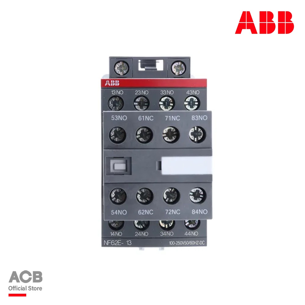 ABB l AF Range NF Contactor - 6 A, 230 V ac Coil, 6NO + 2NC รหัส NF62E-13 l 1SBH137001R1362 เอบีบี A