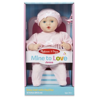 [เบบี้ ญ. 12"] รุ่น 4881 ตุ๊กตาเบบี๋เด็กผู้หญิง พร้อมจุ๊บและหมวก Melissa &amp; Doug Jenna 12" Baby Doll รีวิวดีใน Amazon USA กระพิบตาได้ เหมือนจริง อย่างดี มาลิซ่า