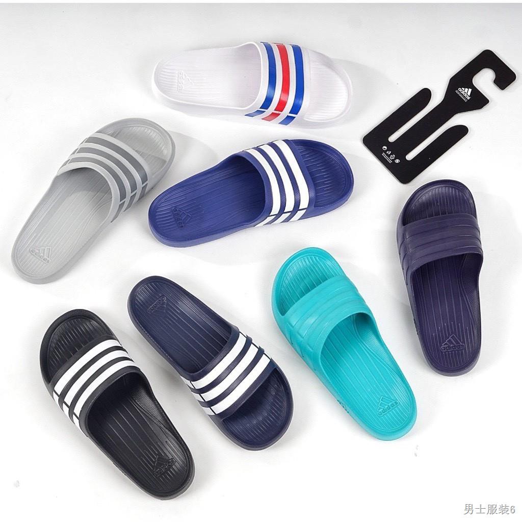 🏳‍🌈รองเท้าแตะ🏳‍🌈【แท้ 100%】รองเท้าแตะAdidas Duramo Slide size: 3-10 (UK) มี 7 สี  แบบสวม เบา สบาย ใส่นุ่ม รองเท้าแ