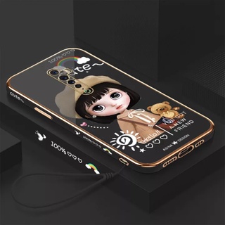 เคสโทรศัพท์มือถือ ซิลิโคน ขอบตรง ลายตัวอักษร Beret หรูหรา สําหรับ Oppo RENO 2 RENO Z RENO 3 RENO 3Pro RENO 2F