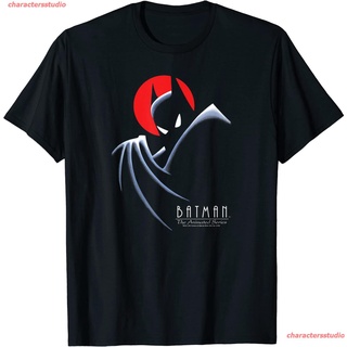 2022 Mens Batman: The Animated Series Behind The Cape T-Shirt แบทแมน เสื้อยืดผู้ชาย ดพิมพ์ลาย เสื้อยืดผ้าฝ้าย คอกลม แฟชั