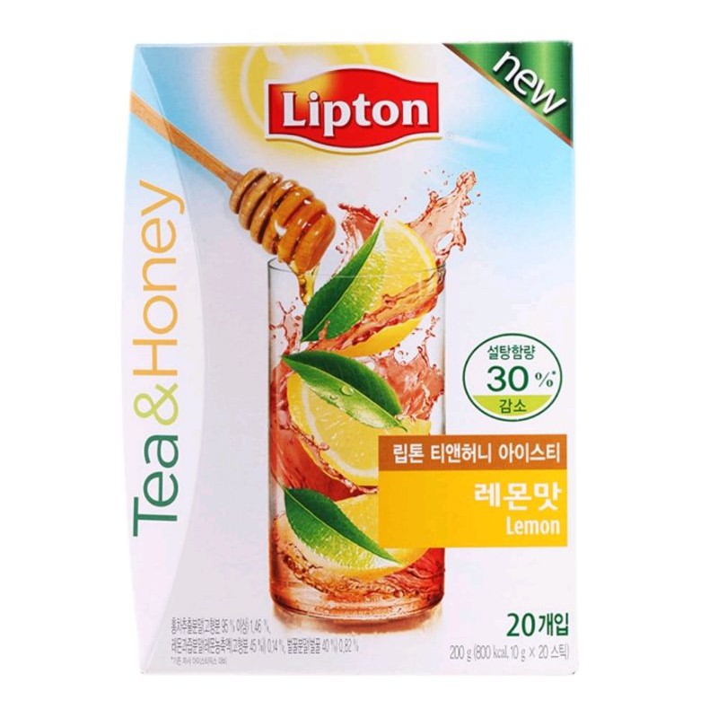 Work From Home PROMOTION ส่งฟรีลิปตัน ชาผงปรุงสำเร็จผสมน้ำผึ้งมะนาว Lipton Tea And Honey Mixed Lemon 200g.  เก็บเงินปลายทาง