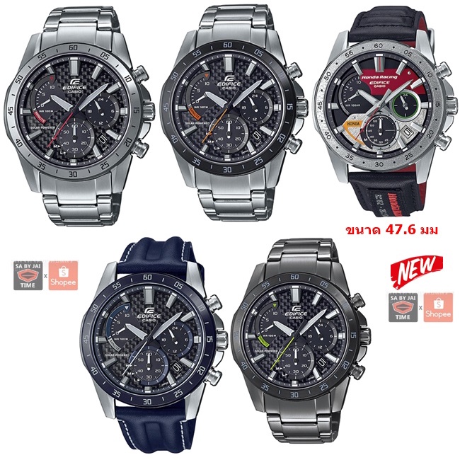 New Casio EDIFICE EQS-930 พลังงานแสงอาทิตย์ ประกันศูนย์  1 ปี