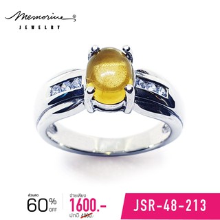 Memorine Jewelry แหวนเงินแท้ 925 ฝัง Citrine : JSR-48-213