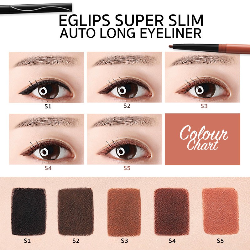 (พร้อมส่ง) Eglips SUPER SLIM Long Gel Eyeliner