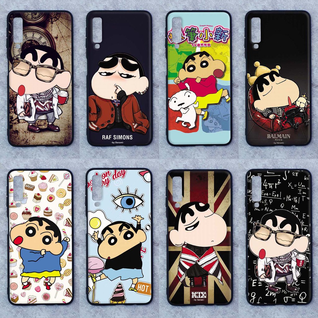 เคส Samsung A7 (2018) ลายชินจัง ขอบนิ่มหลังแข็ง เคสมือถือ เคสโทรศัพท์ Case