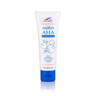 maXkin AHA mild foam สูตรอ่อนโยน รักษาสิวดีมาก พร้อมส่ง
