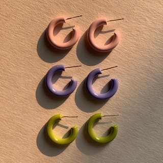 gemin. | #gmnmacaron earrings ก้านเงินแท้ 925