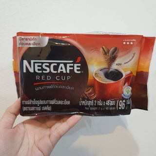 🔥*พร้อมส่ง*🔥 เนสกาแฟ เรดคัพ สติ๊กแพค 2กรัม x 48 ซอง Nescafe Red Cup Stick Pack 2g x 48 sachets