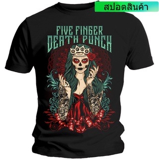 เสื้อยืด ลาย Death Punch Lady Muerta ห้านิ้ว สําหรับผู้ชาย และผู้หญิง