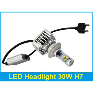 ไฟหน้า LED ขั้ว H7 Cree 3 ดวง 30W