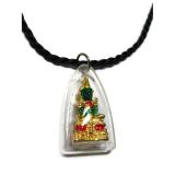 TANITTgems สร้อยคอเชือกห้อยจี้พระแก้วมรกตในกรอบใส