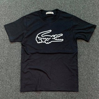 LACOSTE พร้อมส่ง เสื้อยืดลาคอสท์ ลายโลโก้จระเข้ด้านหน้า สําหรับผู้ชาย 1927