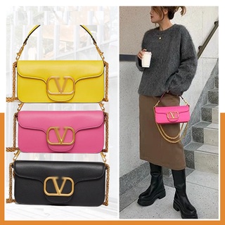 Valentino Signature Calfskin original Shoulder Bag หนังแท้