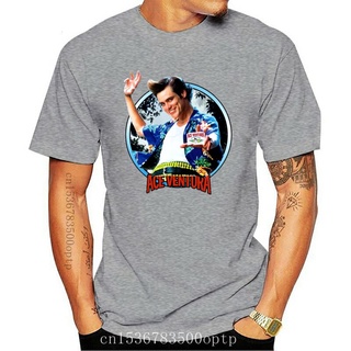 ขายดี เสื้อยืดลําลอง แขนสั้น พิมพ์ลายโปสเตอร์ภาพยนตร์ Ace Ventura Pet Detective Jim Carrey Comedy Wisconsin สําหรับผู้ชา