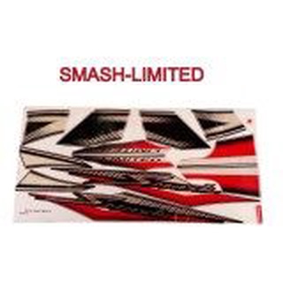 A สติ๊กเกอร์ติดรถมอเตอร์ไซด์ สำหรับ SUZUKI-SMASH-LIMITED ปี2005 สีดำ