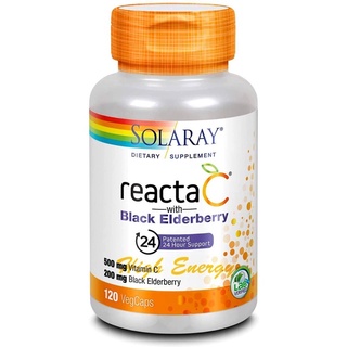 ลดล้างสต้อคSolarayReactaC_withBlackElderberry120vegcapsของแท้100%มีหน้าร้านในไอจี