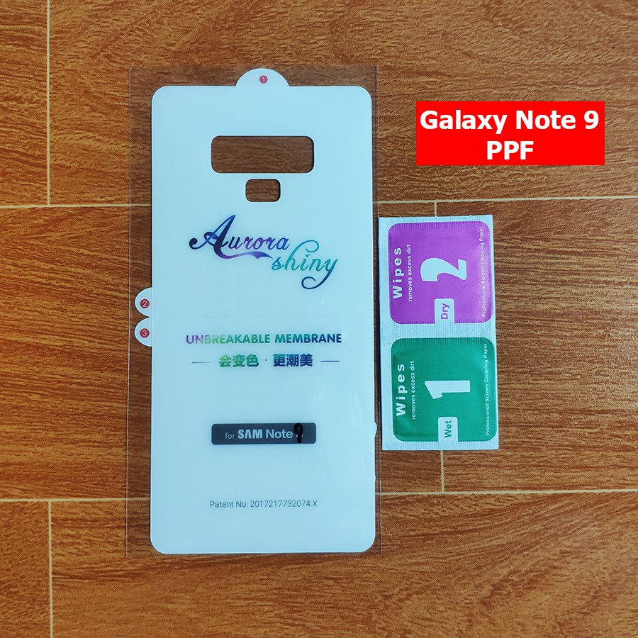 วางด ้ านหลัง PPF Galaxy Note 9