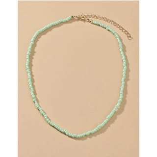 สร้อยลูกปัด สีมิ้น พร้อมส่ง! (#P5-H)