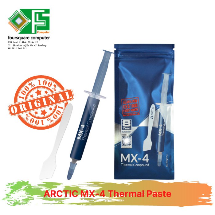 ตกลง!! ARCTIC MX-4 Thermal Paste Arctic MX4 Thermal Paste โปรเซสเซอร์ Ds3