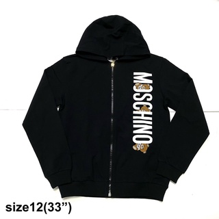 SALE!! Moschino hoodie jacket เสื้อมอสชิโน่ เสื้อ เสื้อแขนยาว มีฮู้ด ซิปหน้า ของแท้ ส่งฟรี EMS ทั้งร้าน