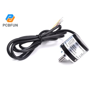 Pcbfun เอ็นโค้ดเดอร์โรตารี่ DC 5V-24V 100-1000P/R AB สองเฟส เพลา 6 มม.