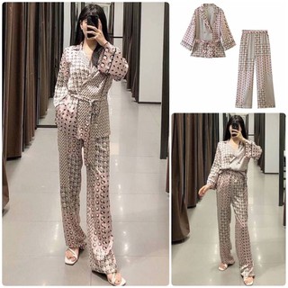 Feminine_Koncept Working Woman มาแต่ไกล กับ เซท 3 ชิ้น เสื้อเชิ้ต ทรงสูท พร้อมสายผูกเอว ผ้าเดียวกับตัวชุด ใส่ได้ 2 แบบ