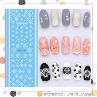 สติ๊กเกอร์เล็บแบบใช้น้ำ nail sticker (opi orly essie zoya)