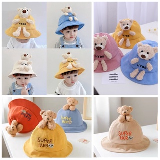[พร้อมส่ง]บั​กเก็ต​เด็ก หมวกบัคเก็ต Bear