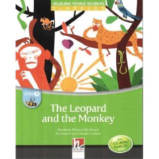 DKTODAY หนังสือ HELBLING YOUNG READERS B:THE LEOPARD&amp;THE MONKEY+CD-ROM