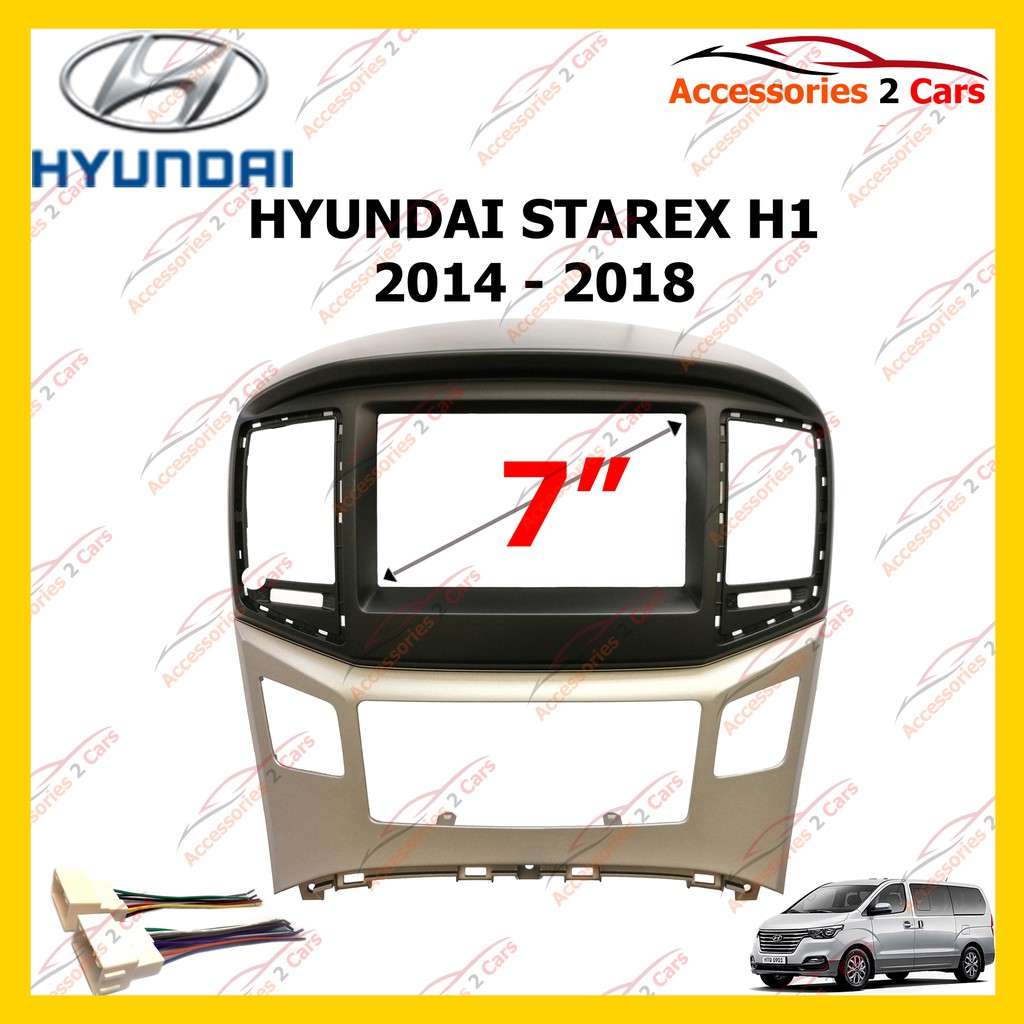 กรอบหน้าวิทยุHYUNDAI STAREX H1 ปี2016-2020 สำหรับ7นิ้ว  รหัสNV-HY-076