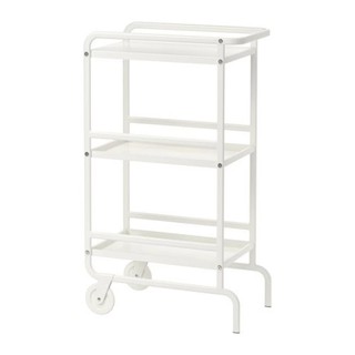 SUNNERSTA รถเข็นวางอาหาร Trolley 33*56*97 cm (ขาว)