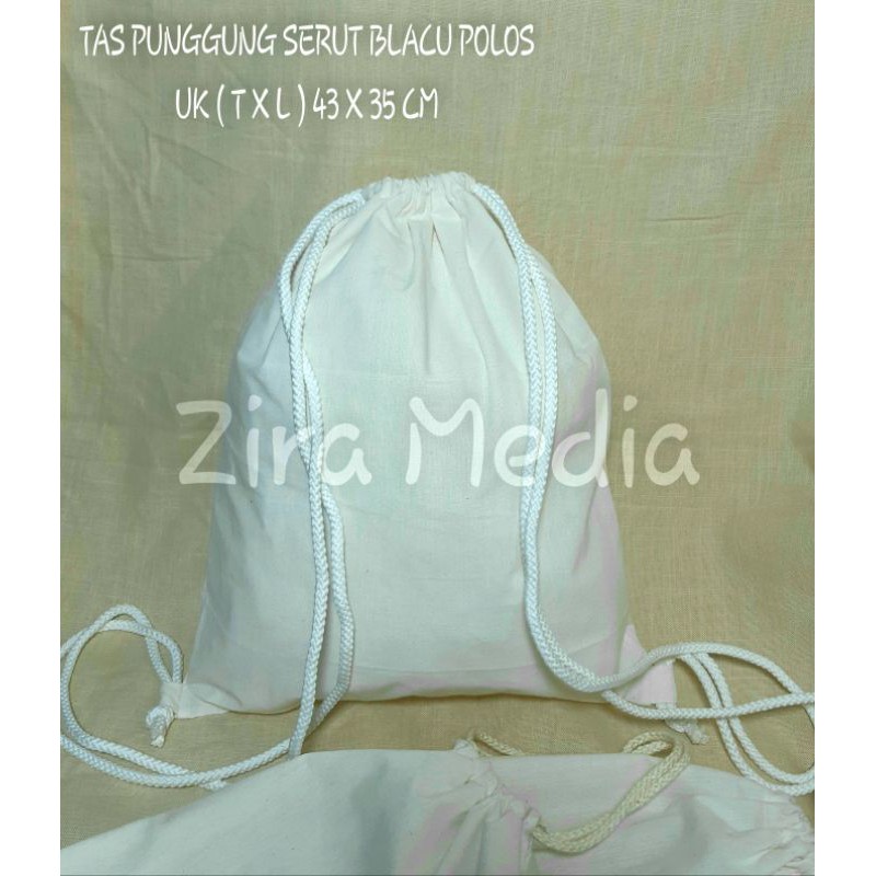 PLAIN BLACU DRAWSTRING BAG / BLACU STRING BAG