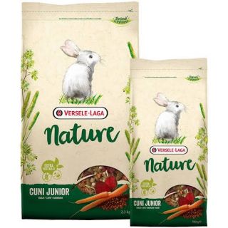 Nature - Cuni Junior อาหารลูกกระต่ายนำเข้าจากเบลเยี่ยมสำหรับลูกกระต่าย 3-12 เดือน​ ขนาด750g.