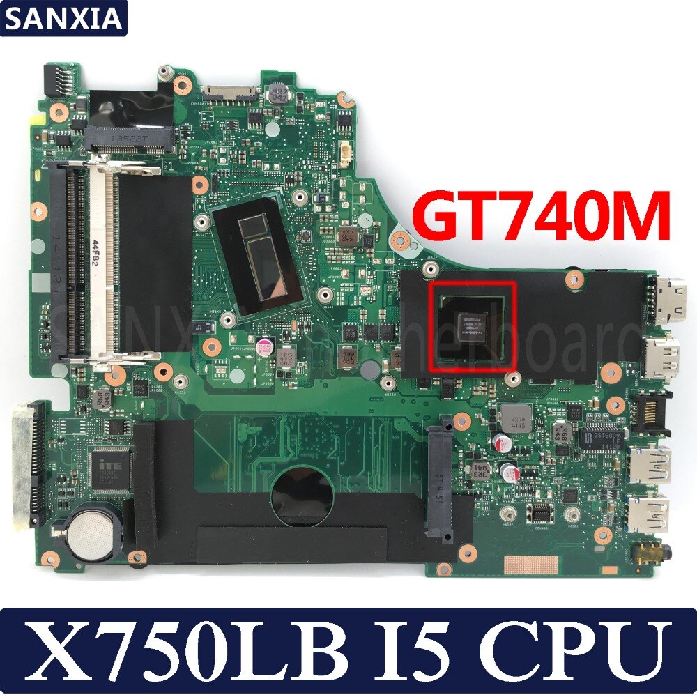 เมนบอร์ด x750b แล็ปท็อปเมนบอร์ดเดิมทดสอบอัสซุส x750b x750la x750l CPU ...