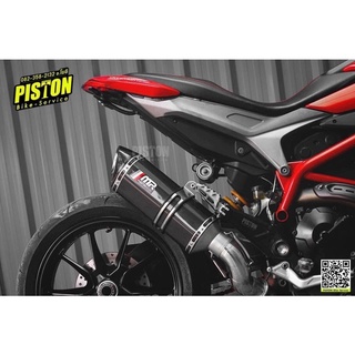 ท่อ MR Carbon SlipOn สำหรับ Hypermotard&amp;Strada821, 939 by Pistonbike