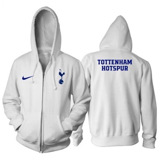 Tottenham HOTSPUR เสื้อแจ็กเก็ตโปโล มีฮู้ด แต่งซิป สําหรับผู้ชาย และผู้หญิง