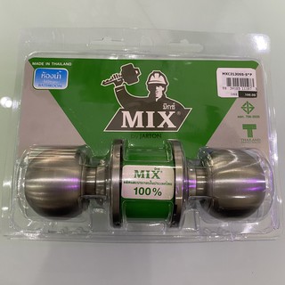 MIX ลูกบิดห้องน้ำหัวกลมสแตนเลสด้าน​ ไม่มีกุญแจ MXC3130SS