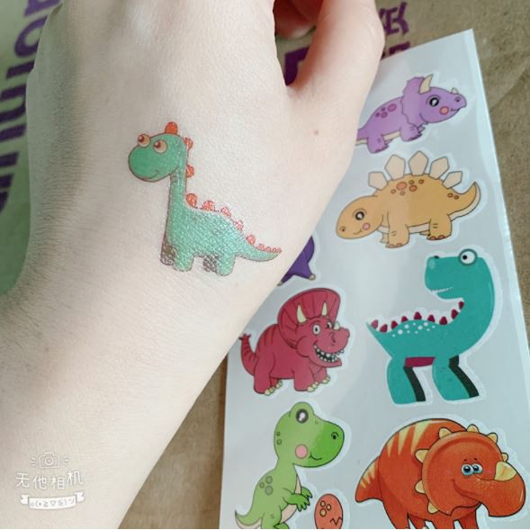 เซ็ท 10 แผ่น แทททู(รอยสักชั่วคราว) ลายการ์ตูน sticker tattoo