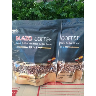 ☆(2 ห่อ)☆กาแฟเบลโซ่ กาแฟ BLAZO COFFEE เบลโซ่ คอฟฟี่ กาแฟเพื่อสุขภาพ กลิ่นหอม รสชาติเข้มข้น กาแฟปรุงสำเร็จรูป 29I