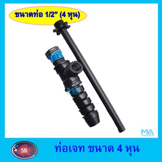 หัวเจท ท่อเจท สวิงเกอร์ หมุนรอบทิศทาง ขนาด 1/2" ( 4 หุน)