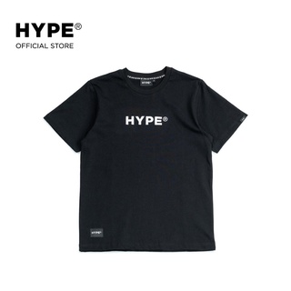 [S-5XL]เสื้อยืดแขนสั้นลําลอง ผ้าฝ้าย พิมพ์ลายโลโก้ HYPE แบบเรียบง่าย สไตล์สปอร์ต แฟชั่นสําหรับผู้ชาย และผู้หญิง 02