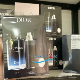 น้ำหอม Dior Sauvage EDP , EDT 100ml+10ml Refillable ป้ายคิง ผลิต ปี21