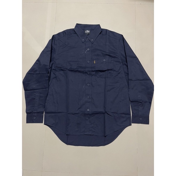 BJ JEANS เสื้อเชิ้ตผู้ชายแขนยาว รุ่น BJWL สีกรมท่า ราคาป้าย 1,250 บาท ผ้าสวยมากใหม่ ของแท้
