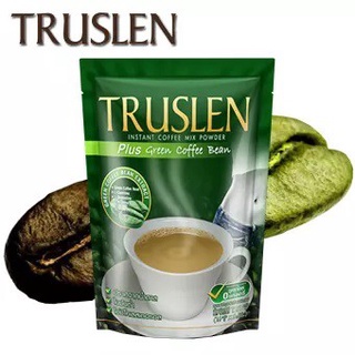 (8 ซอง) Truslen Instant Coffee Mix Powder Plus Green Coffee Bean ทรูสเลน พลัส กรีน คอฟฟี่ กาแฟปรุงสำเร็จชนิดผง 125 กรัม