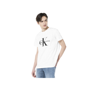 Calvin Klein เสื้อยืดผู้ชาย รุ่น J318317 YAF สีขาว ผ้า 100% organic cotton